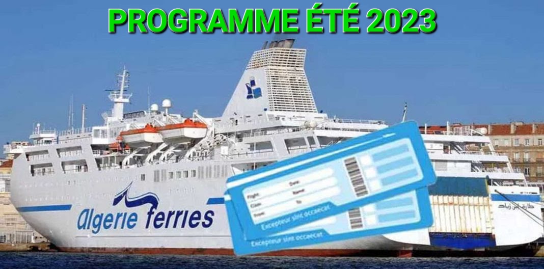 Algérie Ferries Programme été 2023